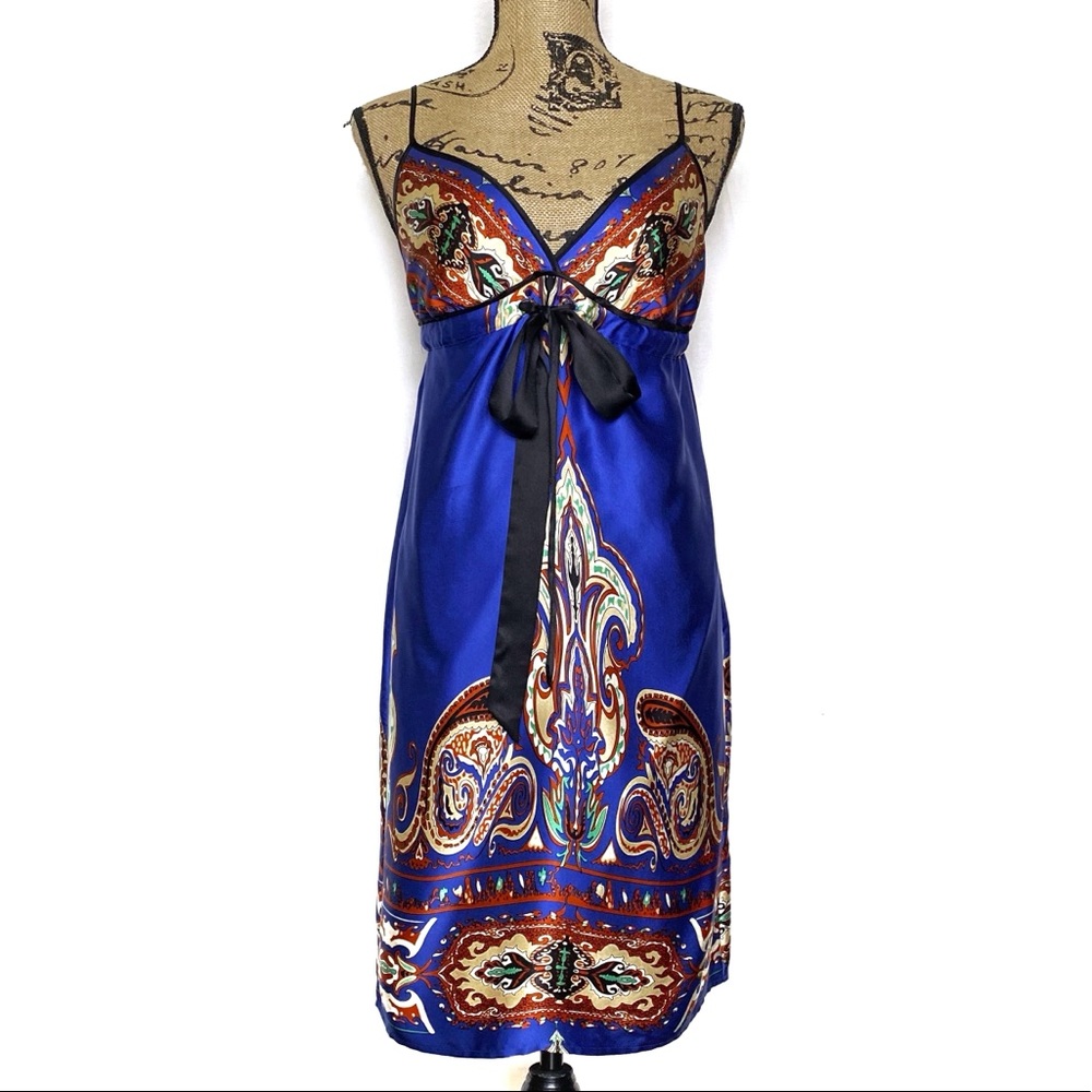 Single by Galina Sobolev 100% Silk Slip Dress Sm